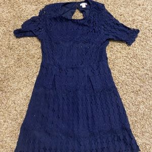 Navy blue dress worn at weddings but no longer fits